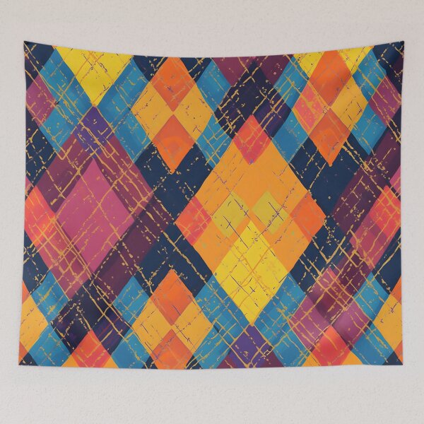 Item preview, Argyle Pattern Vibrant Modern  designed and sold by WhimsicalThredz.