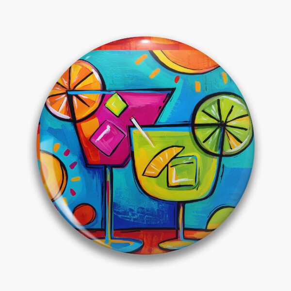 Item preview, Summer Cocktails with Citrus and Ice - A Vibrant Abstract Celebration of Colorful Refreshment and Jo designed and sold by OlfactoART Studio.