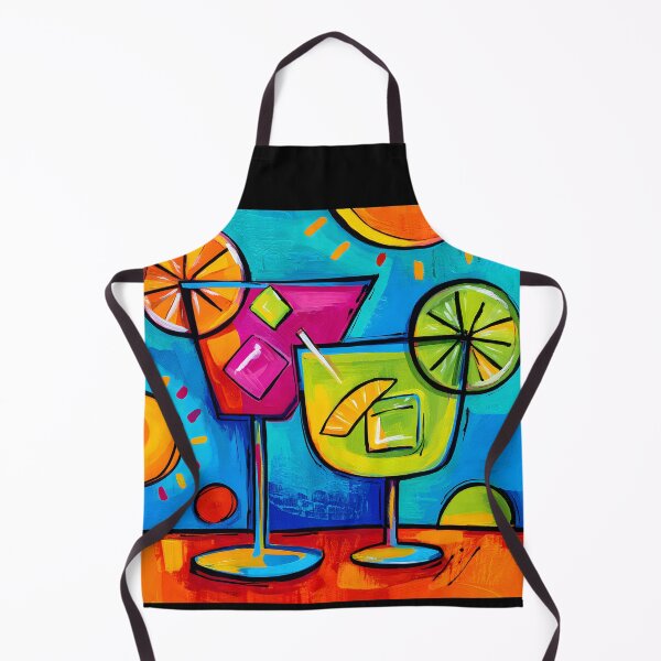 Item preview, Summer Cocktails with Citrus and Ice - A Vibrant Abstract Celebration of Colorful Refreshment and Jo designed and sold by OlfactoART Studio.