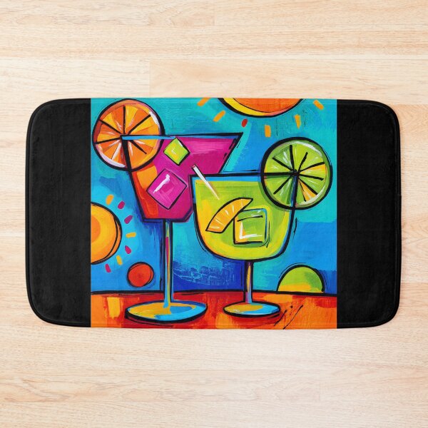 Item preview, Summer Cocktails with Citrus and Ice - A Vibrant Abstract Celebration of Colorful Refreshment and Jo designed and sold by OlfactoART Studio.