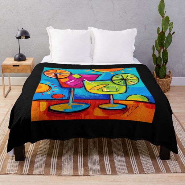 Item preview, Summer Cocktails with Citrus and Ice - A Vibrant Abstract Celebration of Colorful Refreshment and Jo designed and sold by OlfactoART Studio.