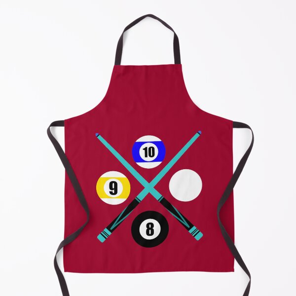 Item preview, Number 8 9 10 Ball Cue Sticks Crimson Design Logo Pool Billiards designed and sold by Lartheviking.