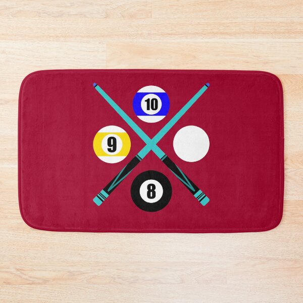 Item preview, Number 8 9 10 Ball Cue Sticks Crimson Design Logo Pool Billiards  designed and sold by Lartheviking.