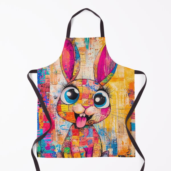 Artikelvorschau, Bunter Hase - Skurrile Tierkunst entworfen und verkauft von PawPrintStyles.