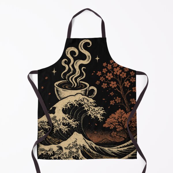 Item preview, The Great Coffee Wave Off Kanagawa designed and sold by DemureArtsy.