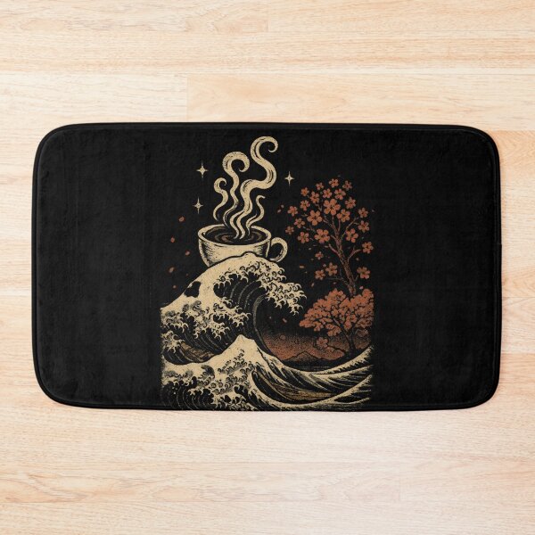Item preview, The Great Coffee Wave Off Kanagawa designed and sold by DemureArtsy.
