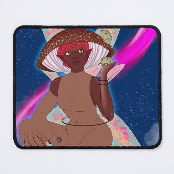 Item preview, Space Mushroom Fairy Blue designed and sold by ByrdsandBears.