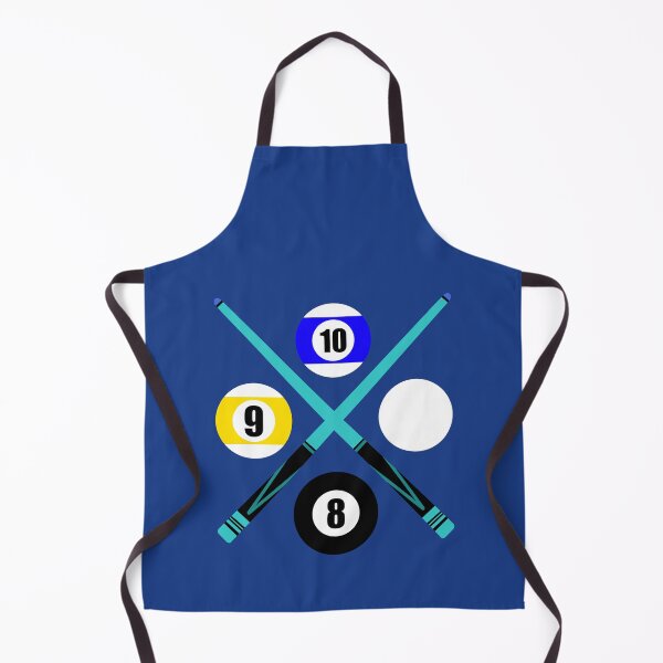 Item preview, Number 8 9 10 Ball Cue Sticks Blue Design Logo Pool Billiards designed and sold by Lartheviking.