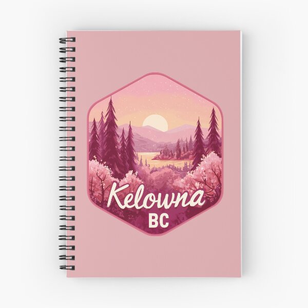 Item preview, Kelowna BC Pink Sunset Mountainscape, Okanagan Lake Evening Forest designed and sold by meganohm.