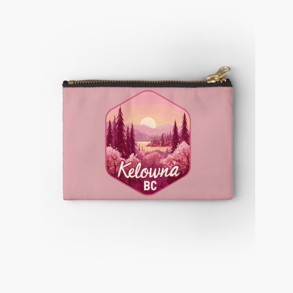 Item preview, Kelowna BC Pink Sunset Mountainscape, Okanagan Lake Evening Forest designed and sold by meganohm.