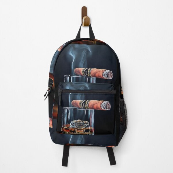 Item preview, Indulge in Amber Luxury - A Vibrant Abstract Celebration of Whiskey Cigar and Refined Relaxation designed and sold by OlfactoART Studio.