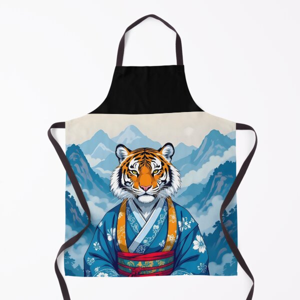 Item preview, Anthropomorphic Korean Tiger in Blue Hanbok designed and sold by EmeraldeaArt.