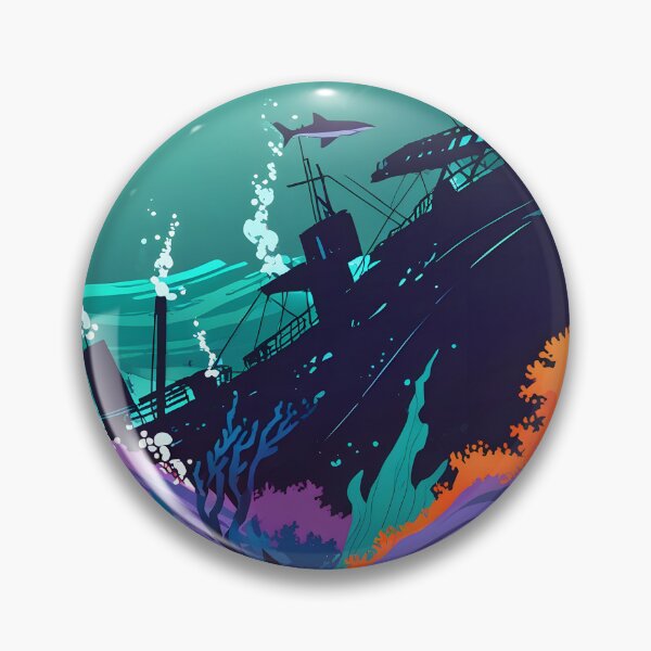Item preview, Sunken ship sharks seabed designed and sold by Ledsor.