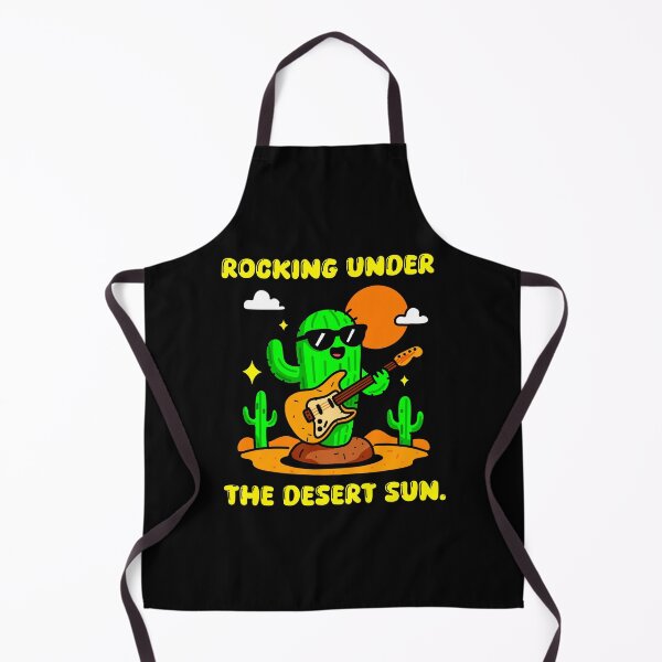 Item preview, Rocking Out Under the Desert Sun – Cactus with Guitar Design designed and sold by KingxScribble.
