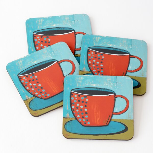 Item preview, Savor the Moment - A Vibrant Abstract Celebration of Coffee Color and Playful Energy designed and sold by OlfactoART Studio.