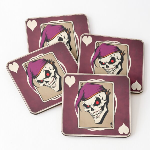 Item preview, Joker Skull Hearts Dark Style designed and sold by Ledsor.