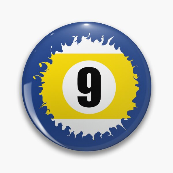 Artikelvorschau, Nummer Neun 9 Ball Blau Abstraktes Design Logo Pool Billard entworfen und verkauft von Lartheviking.