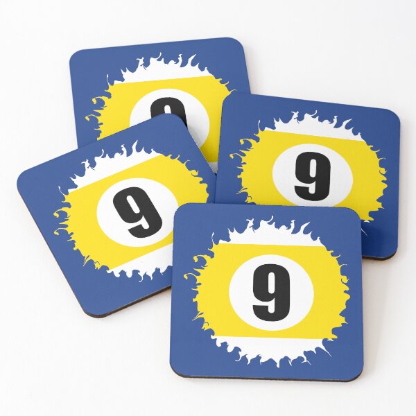 Artikelvorschau, Nummer Neun 9 Ball Blau Abstraktes Design Logo Pool Billard entworfen und verkauft von Lartheviking.