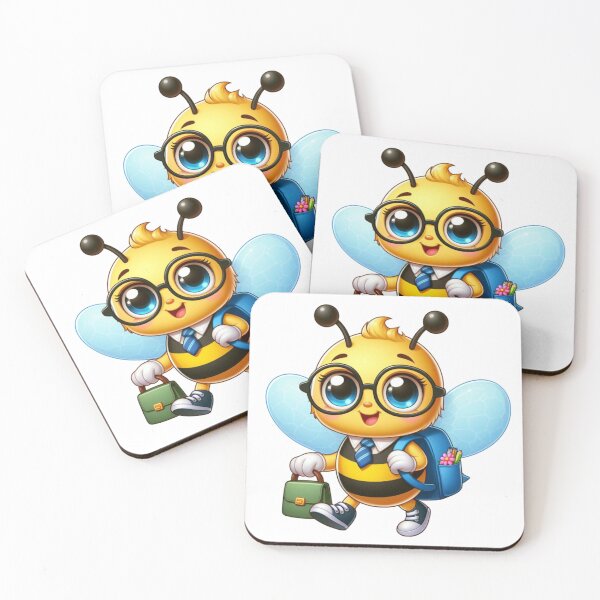 Item preview, Smart bee arriving at school on time designed and sold by JonysCreativeDesigns.