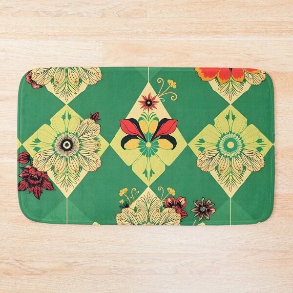 Item preview, Floral Argyle Pattern – Intricate Diamond Design with Flowers designed and sold by WhimsicalThredz.