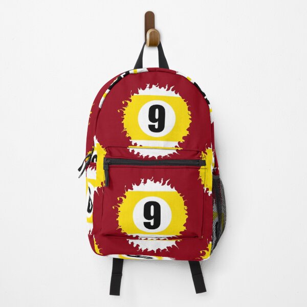 Item preview, Number Nine 9 Ball Crimson Abstract Design Logo Pool Billiards designed and sold by Lartheviking.