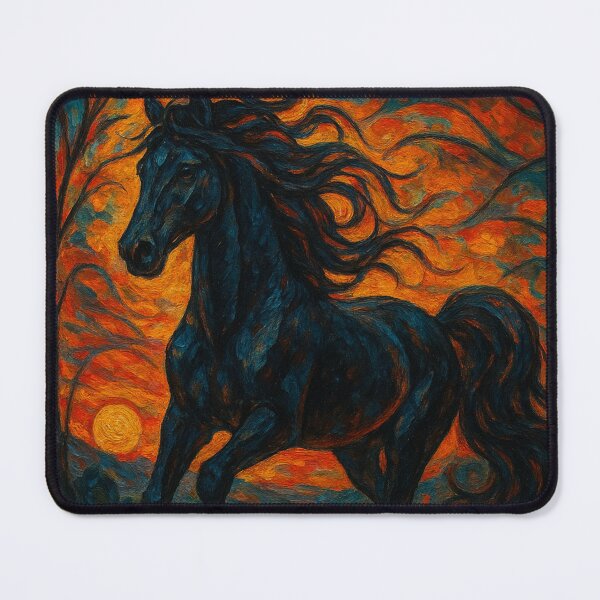 Item preview, Golden Twilight Gothic Horse designed and sold by JonelleTshirts.