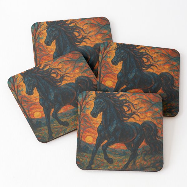 Item preview, Golden Twilight Gothic Horse designed and sold by JonelleTshirts.