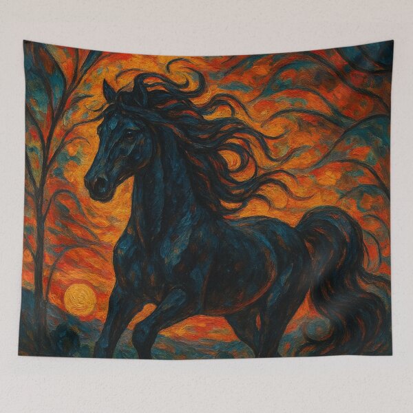 Item preview, Golden Twilight Gothic Horse designed and sold by JonelleTshirts.