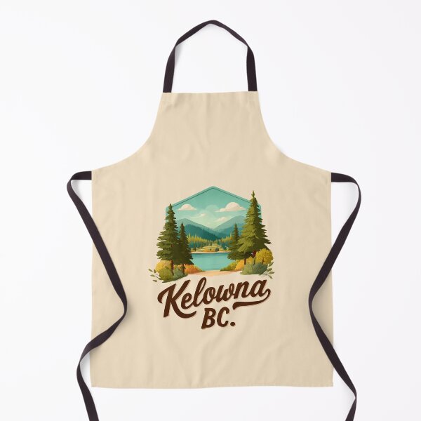 Item preview, Kelowna BC Forest Lake Emblem, Okanagan Lake Mountains Nature Scene designed and sold by meganohm.