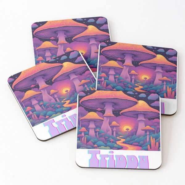 Item preview, Trippy mushroom forest  designed and sold by RoxC'sTees.