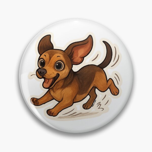 Item preview, Cute Running Chiweenie Dog Sticker designed and sold by Cosmic-Meadows.