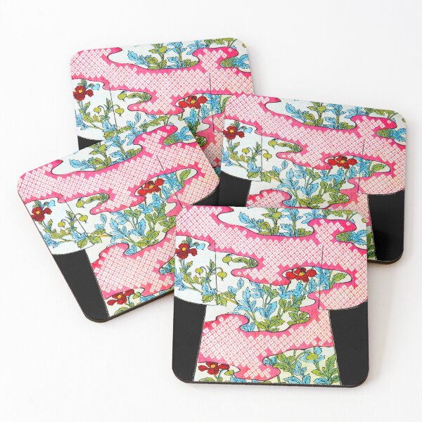 Item preview, Blossoms on a Lattice of Pink - V2 designed and sold by WheelieGdArt.