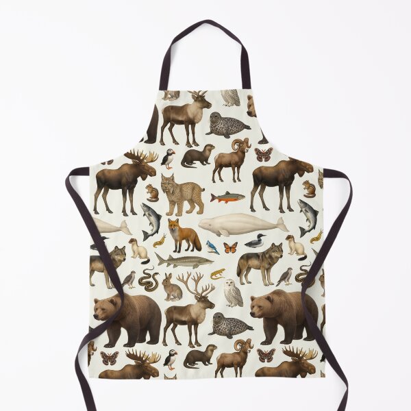 Item preview, Native Animals of Canada Illustration Chart Wildlife Art designed and sold by kakarikihill.