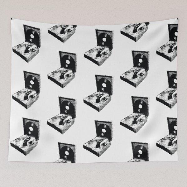 Item preview, Halftone Record Player – Retro Music Design designed and sold by PIXEL POP DESIGNS - Beyond the Norm!.