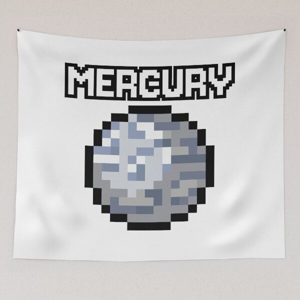 Aperçu de l'œuvre Mercure en Pixel Art créée et vendue par E-engineering.