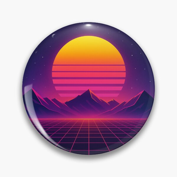 Item preview, Retro Futuristic Landscape designed and sold by AIBizDesigns.