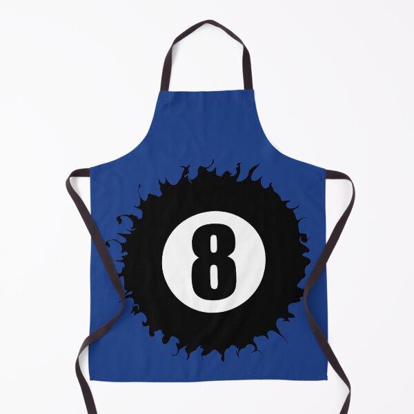 Item preview, Number Eight 8 Ball Blue Abstract Design Logo Pool Billiards  designed and sold by Lartheviking.