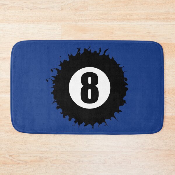 Item preview, Number Eight 8 Ball Blue Abstract Design Logo Pool Billiards  designed and sold by Lartheviking.