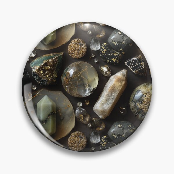Item preview, earthy unusual kintsugi gemstone collection designed and sold by EarthenEmbers.