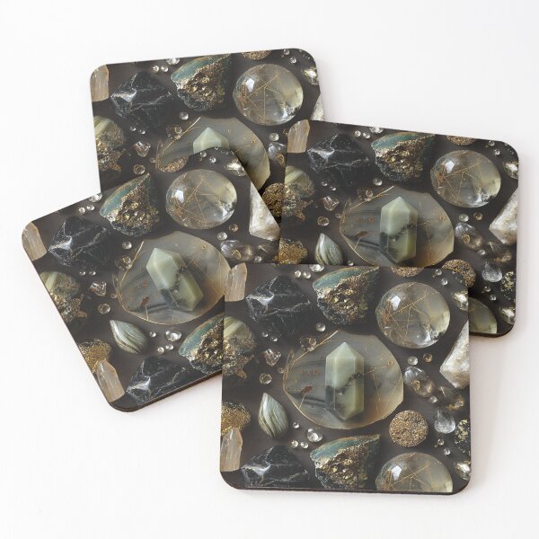 Item preview, earthy unusual kintsugi gemstone collection designed and sold by EarthenEmbers.