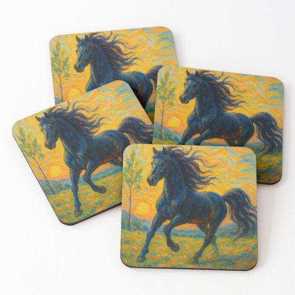 Item preview, Mystic Horse Golden Sunset designed and sold by JonelleTshirts.