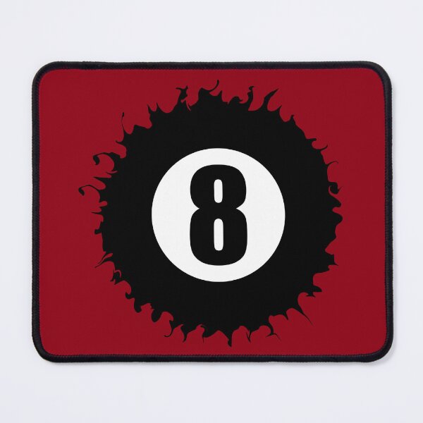 Item preview, Number Eight 8 Ball Crimson Abstract Design Logo Pool Billiards  designed and sold by Lartheviking.