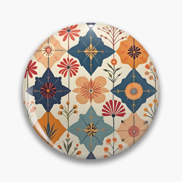 Item preview, Floral Whimsical Tiled Pattern designed and sold by WhimsicalThredz.