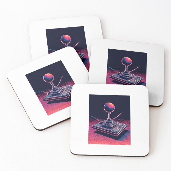 Item preview, Retro Pixel Art Synthwave Style Joystick designed and sold by mariaben33.