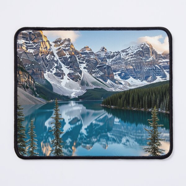 Item preview, Lake with rocky mountains in the background designed and sold by MerlinWear.