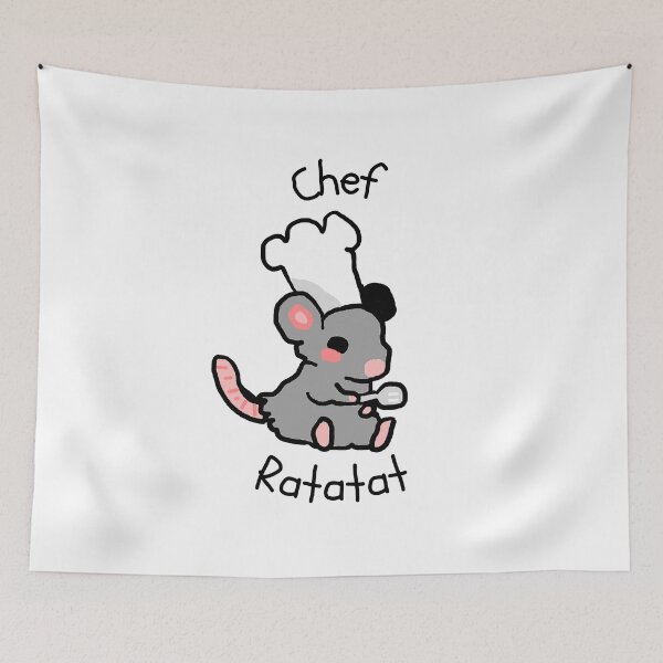 Item preview, Chef Ratatat – Cute Cartoon Cooking Mouse in Chef Hat designed and sold by Heavenly-Cloudz.