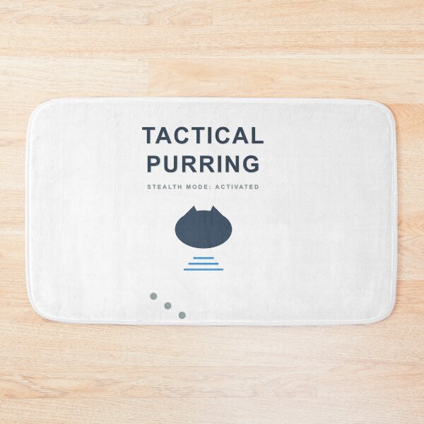 Item preview, Tactical Purring – Cat Silhouette Military Style designed and sold by Inktuitivo.