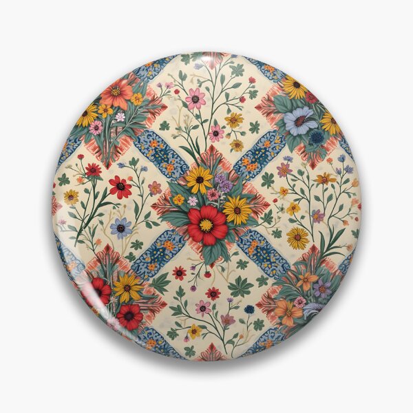 Item preview, Floral Whimsical Argyle Pattern designed and sold by WhimsicalThredz.