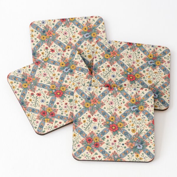Item preview, Floral Whimsical Argyle Pattern designed and sold by WhimsicalThredz.