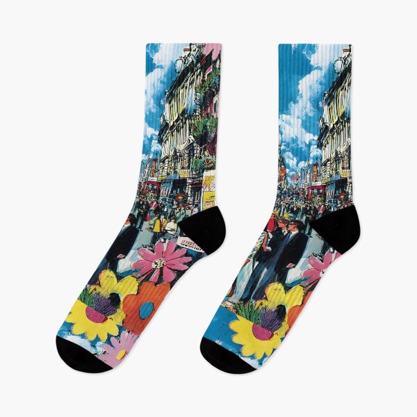 Item preview, Swinging Sixties London - A Vibrant Abstract Celebration of Urban Energy Color and Iconic Charm designed and sold by OlfactoART Studio.